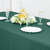90x132inch Hunter Emerald Green 200 GSM Premium Polyester Rectangular Tablecloth