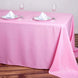90x132 inches PINK Polyester Rectangular Tablecloth