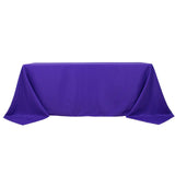 90x132inch Purple 200 GSM Seamless Premium Polyester Rectangular Tablecloth