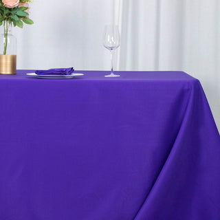 Unleash Your Creativity with the 90"x132" Purple Seamless Tablecloth