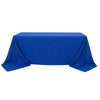 90x132inch Royal Blue 200 GSM Seamless Premium Polyester Rectangular Tablecloth