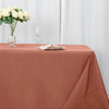 90x132inch Terracotta 200 GSM Seamless Premium Polyester Rectangular Tablecloth