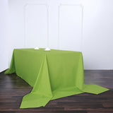 90x156 inches Apple Green Polyester Rectangular Tablecloth