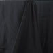 90x156inch Black 200 GSM Seamless Premium Polyester Tablecloth#whtbkgd