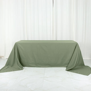 Elevate Your Event with the Dusty Sage Green Polyester Tablecloth