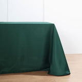 90"x156" Hunter Emerald Green Polyester Rectangular Tablecloth