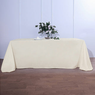 Elegant Ivory Tablecloth for Sophisticated Events