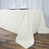 90x156inch Ivory 200 GSM Seamless Premium Polyester Rectangular Tablecloth