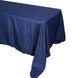 90"x156" Navy Blue Polyester Rectangular Tablecloth