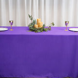 90x156 inches Purple Polyester Rectangular Tablecloth