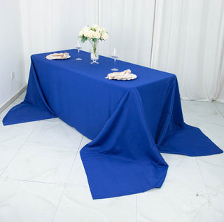 Effortless Elegance with the Royal Blue Polyester Tablecloth