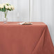Terracotta (Rust) Seamless Premium Polyester Rectangular Tablecloth 220GSM - 90x156inch