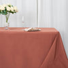 90x156inch Terracotta 200 GSM Seamless Premium Polyester Rectangular Tablecloth