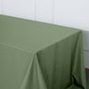 90"x156"  Olive Green Polyester Rectangular Tablecloth