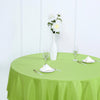 90Inch Apple Green Polyester Round Tablecloth