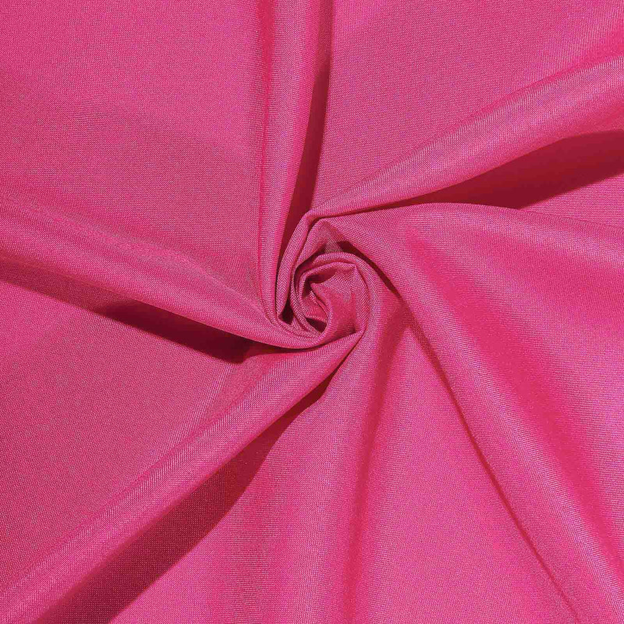 90Inch Fuchsia Polyester Round Tablecloth#whtbkgd