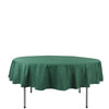 90Inch Hunter Emerald Green Polyester Round Tablecloth