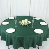 90Inch Hunter Emerald Green Polyester Round Tablecloth
