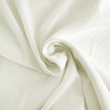 90Inch Ivory Polyester Round Tablecloth#whtbkgd