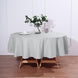 90Inch Silver Polyester Round Tablecloth