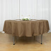 90inch Taupe Polyester Round Tablecloth