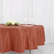 Terracotta (Rust) Seamless Polyester Round Tablecloth - 90inch