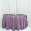 120inch Violet Amethyst Accordion Crinkle Taffeta Round Tablecloth