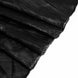 120inch Black Accordion Crinkle Taffeta Round Tablecloth