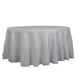 120inch Silver Accordion Crinkle Taffeta Round Tablecloth