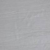 120inch Silver Accordion Crinkle Taffeta Round Tablecloth#whtbkgd