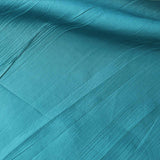 120inch Teal Accordion Crinkle Taffeta Round Tablecloth#whtbkgd