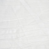 120inch White Accordion Crinkle Taffeta Round Tablecloth#whtbkgd