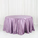 132inch Violet Amethyst Accordion Crinkle Taffeta Seamless Round Tablecloth
