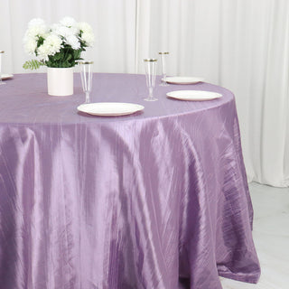 Enhance Your Event Decor with the Accordion Crinkle Taffeta Tablecloth