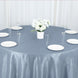 132inch Dusty Blue Accordion Crinkle Taffeta Seamless Round Tablecloth