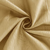 132inch Gold Accordion Crinkle Taffeta Seamless Round Tablecloth#whtbkgd