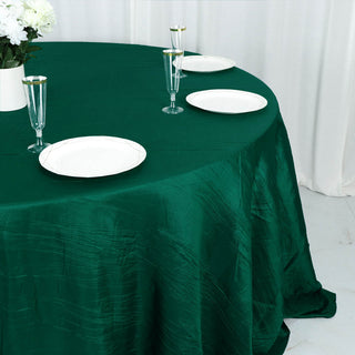 Unleash the Beauty of Your Tables with the Accordion Crinkle Taffeta Tablecloth