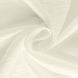 132inch Ivory Accordion Crinkle Taffeta Seamless Round Tablecloth#whtbkgd
