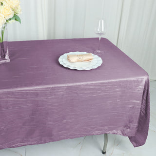 Achieve Elegance and Style with the Accordion Crinkle Taffeta Tablecloth