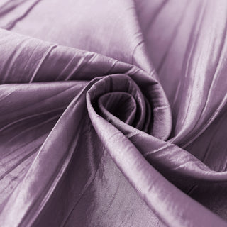 Dazzle Your Guests with the Vibrant Violet Amethyst Accordion Crinkle Taffeta Tablecloth