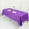 60x102inch Purple Accordion Crinkle Taffeta Rectangle Tablecloth
