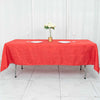 60x102inch Red Accordion Crinkle Taffeta Rectangle Tablecloth