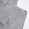 Accordion Crinkle Taffeta 60"x102" Rectangle Tablecloth - Silver