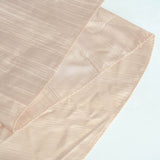 90x132Inch Beige Accordion Crinkle Taffeta Rectangular Tablecloth