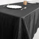 90x132Inch Black Accordion Crinkle Taffeta Rectangular Tablecloth