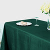 90x132Inch Hunter Emerald Green Accordion Crinkle Taffeta Rectangular Tablecloth