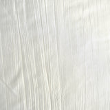 90x132Inch Ivory Accordion Crinkle Taffeta Rectangular Tablecloth#whtbkgd