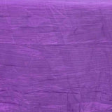 90x132inch Purple Accordion Crinkle Taffeta Rectangular Tablecloth#whtbkgd