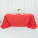 90x132inch Red Accordion Crinkle Taffeta Rectangular Tablecloth