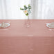 90x156Inch Dusty Rose Accordion Crinkle Taffeta Rectangular Tablecloth